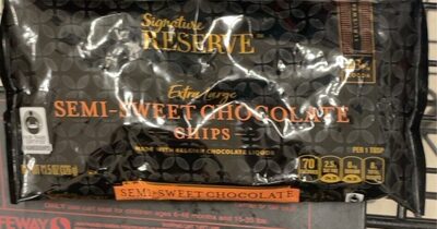 Semi-Sweet Chocolate 43% Cacao Extra Large Chips, Semi-Sweet Chocolate