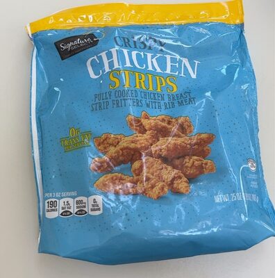 Fully Cooked Chicken Breast Strip Fritters With Rib Meat, Crispy Chicken Strips
