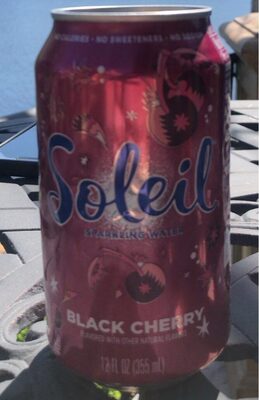Black Cherry Sparkling Water, Black Cherry
