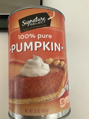 100% Pure Pumpkin 9" Pie