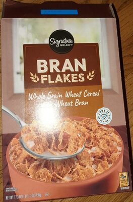 Bran Flakes Whole Grain Wheat Cereal, Bran Flakes