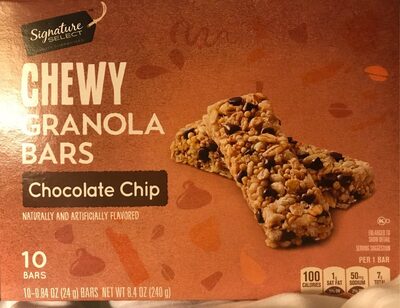 Chocolate Chip Chewy Granola Bars, Chocolate Chip