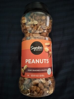 Honey Seasoned & Roasted Peanuts, Honey Seasoned & Roasted