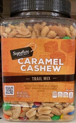 Caramel Cashew Peanuts, Milk Chocolate Caramel Bites, Caramel Drops, M&M's Milk Chocolate Candies, Cashews Trail Mix, Caramel Cashew