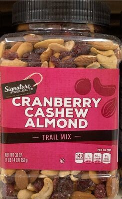 Cranberry Cashew Almond Trail Mix, Cranberry Cashew Almond