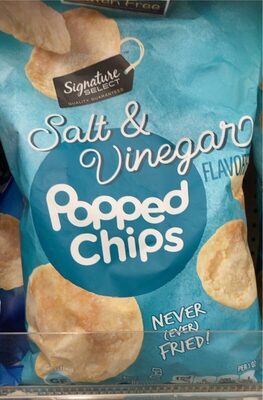 Salt & Vinegar Flavored Popped Chips, Salt & Vinegar