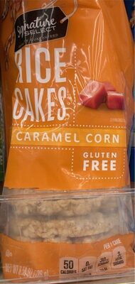 Rice Cakes, Sweetened Caramel Corn