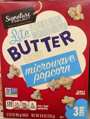 Lite Butter Flavored Microwave Popcorn, Lite Butter