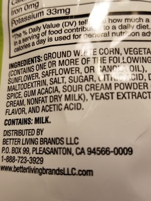 Hint Of Lime Flavored Tortilla Chips, Hint Of Lime