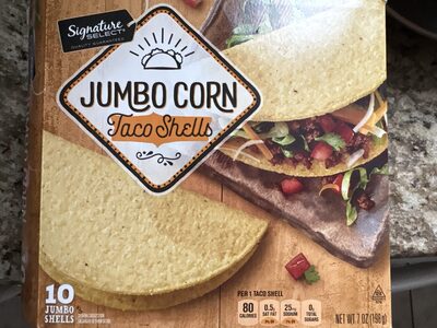 Jumbo Corn Taco Shells, Jumbo Corn