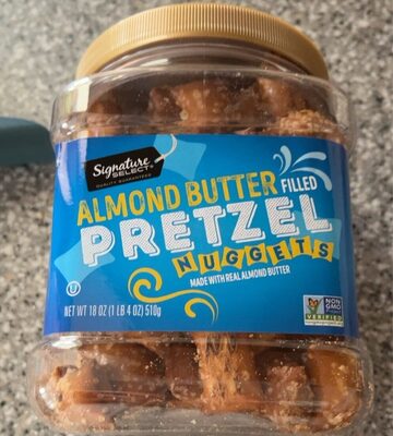 Almond Butter Filled Pretzel Nuggets, Almond Butter