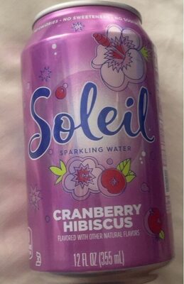 Cranberry Hibiscus Sparkling Water, Cranberry Hibiscus
