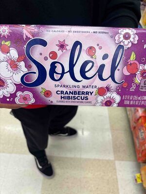 Cranberry Hibiscus Sparkling Water, Cranberry Hibiscus