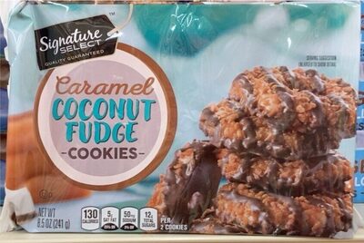 Caramel Coconut Fudge Cookies, Caramel Coconut Fudge
