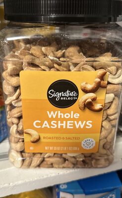 Roasted & Salted Whole Cashews, Roasted & Salted