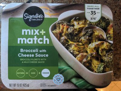 Broccoli With Cheese Sauce Mix + Match, Broccoli With Cheese Sauce