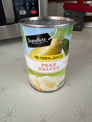 Pear Halves In 100% Pear Juice From Concentrate, Pear Juice