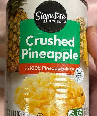 Crushed Pineapple In 100% Pineapple Juice, Crushed Pineapple