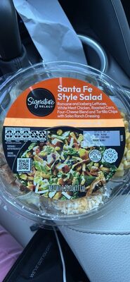 Santa Fe Style Salad Romaine And Iceberg Lettuces, White Meat Chicken, Roasted Corn, Four-Cheese Blend And Tortilla Chips With Salsa Ranch Dressing, Santa Fe Style