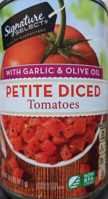 Petite Diced Tomatoes With Garlic & Olive Oil, Garlic & Olive Oil