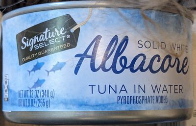Solid White Albacore Wid Caught Tuna In Water, Solid White Albacore Tuna In Water