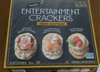 Classic Assortment Seasons Entertainment Crackers, Original, Cracked Pepper, Multi-Grain