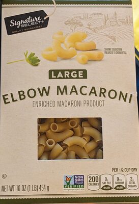 Enriched Macaroni Product, Large Elbow Macaroni