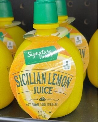 Sicilian Lemon Juice, Sicilian Lemon
