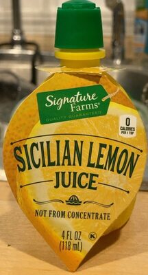 Sicilian Lemon Juice, Sicilian Lemon