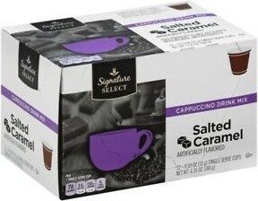Salted Caramel Cappuccino Drink Mix Single Serve Cups, Salted Caramel