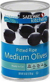 Medium Ripe Pitted Olives