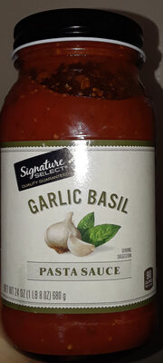 Garlic Basil Pasta Sauce, Garlic Basil