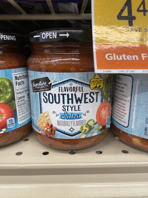 Mild Flavorful Southwest Style Flavored Salsa, Mild Flavorful Southwest Style