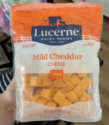 Mild Cheddar Cheese Cubes, Mild Cheddar