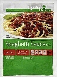Spaghetti Sauce Mix, Spaghetti