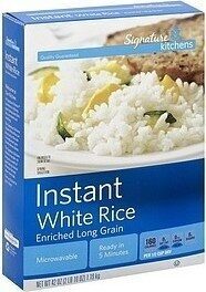 White Instant Enriched Long Grain Rice, White