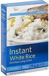 White Instant Enriched Long Grain Rice, White