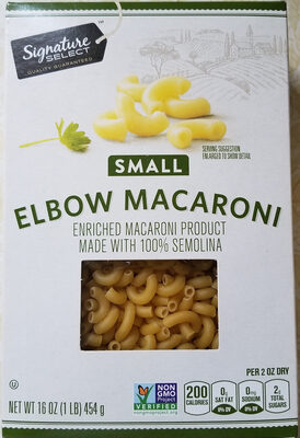 Enriched Macaroni Product, Small Elbow Macaroni