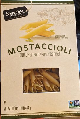 Enriched Macaroni Product, Mostaccioli