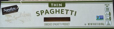 Enriched Spaghetti Product, Thin Spaghetti