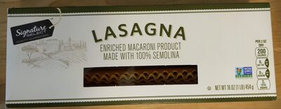Enriched Macaroni Product, Lasagna