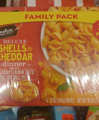 Deluxe Shells & Cheddar Dinner Made With Rich & Creamy Cheddar Cheese Sauce And Shell Pasta, Deluxe Shells & Cheddar