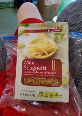 Enriched Macaroni Product, Fideo Cut Spaghetti