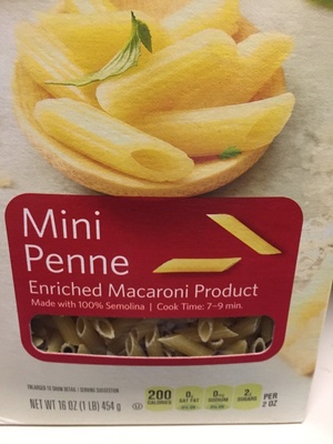 Enriched Macaroni Product, Mini Penne