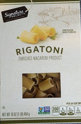 Enriched Macaroni Product, Rigatoni