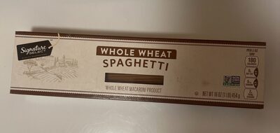 Whole Wheat Macaroni Product, Spaghetti