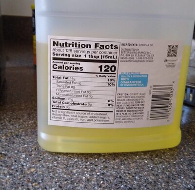 100% Vegetable Oil