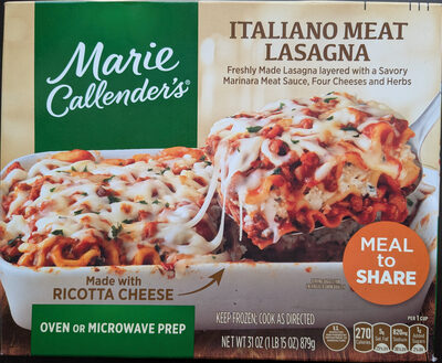 Marie Callenders Italiano Lasagna With Ricotta Cheese Meal to Share, Frozen Meal, 31 oz.