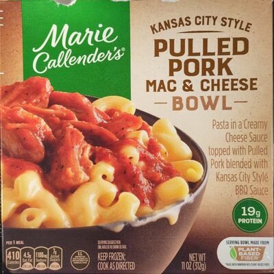 MARIE CALLENDER Kansas City Style Pulled Pork Mac And Cheese Bowl