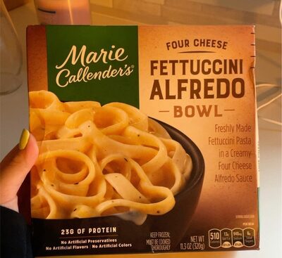 Marie Callender's Four Cheese Fettuccini Alfredo Bowl, Frozen Meal, 11.3 OZ